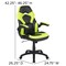 Emma and Oliver Gaming Desk and Racing Chair Set with Headphone Hook, and Monitor Stand